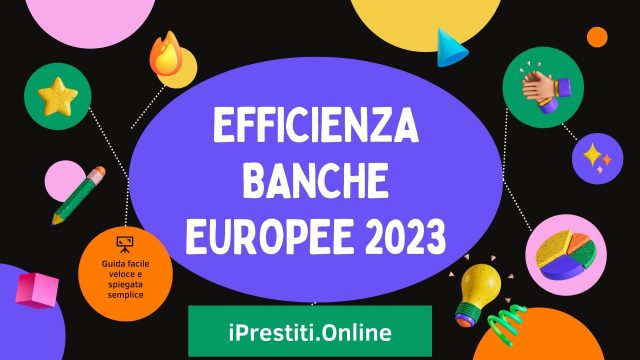 EFFICIENZA BANCHE EUROPEE 2023