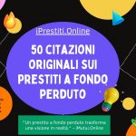 citazioni prestiti fondo perduto