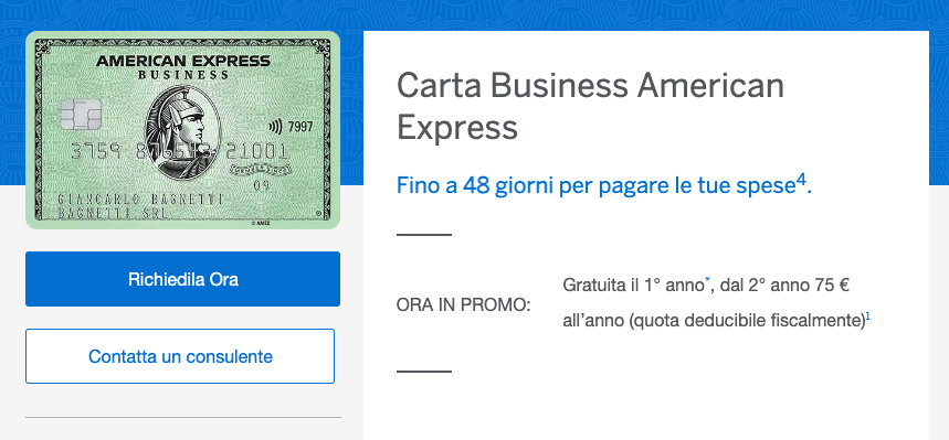 American Express Business Verde