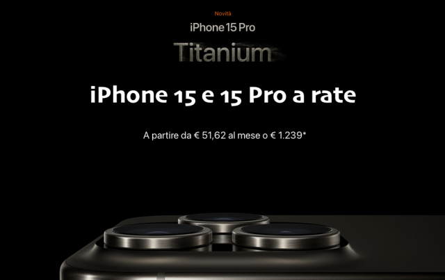 iphone 15 pro titanio rate