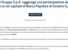 unipol compra banca Popolare di Sondrio