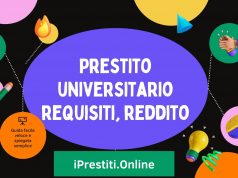 Prestito universitario requisiti, reddito