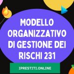 Modello Organizzativo di gestione dei rischi 231