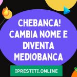 chebanca cambia nome