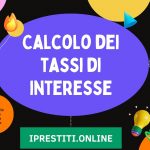 Calcolo dei tassi di interesse