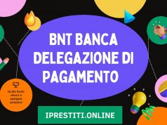 BNT Banca Delegazione di Pagamento: doppio quinto BNT Banca Delegazione di Pagamento