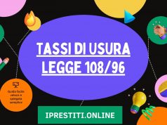 Tassi di Usura Legge 108/96