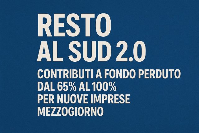 Resto al Sud 2.0 2026