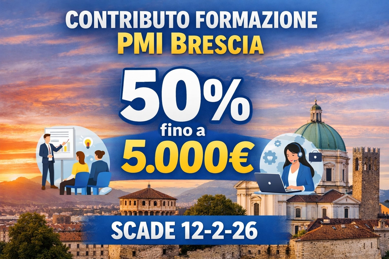 A chi spetta: Contributo formazione PMI Brescia