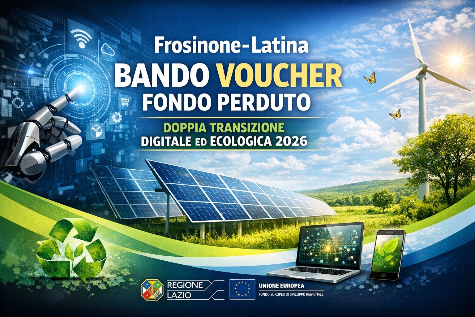 Frosinone Latina fondo perduto Doppia Transizione Ecologica 2026