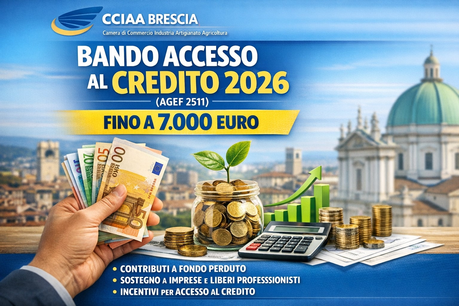Chi può richiedere CCIAA Brescia Accesso al credito 2025 (AGEF 2511)