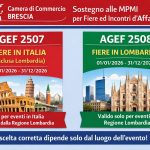 Contributi fiere Brescia 2025-2026