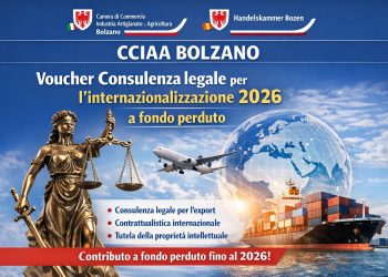 CCIAA Bolzano Voucher consulenza legale 2026