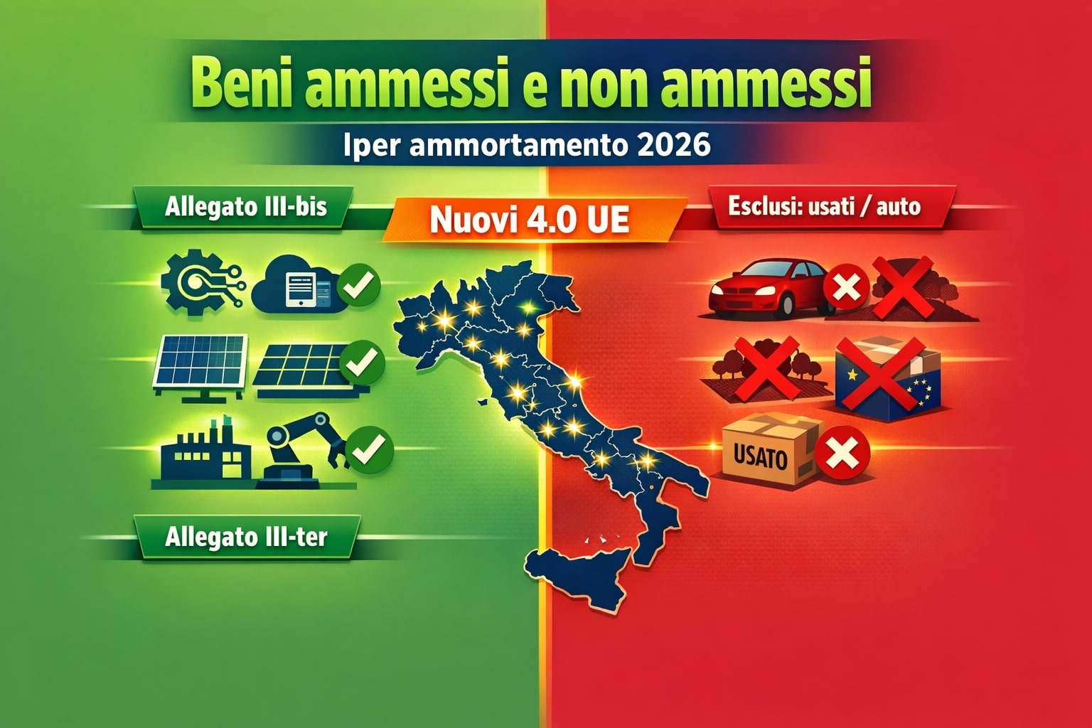 iperammortamento 2026 Beni materiali ammessi