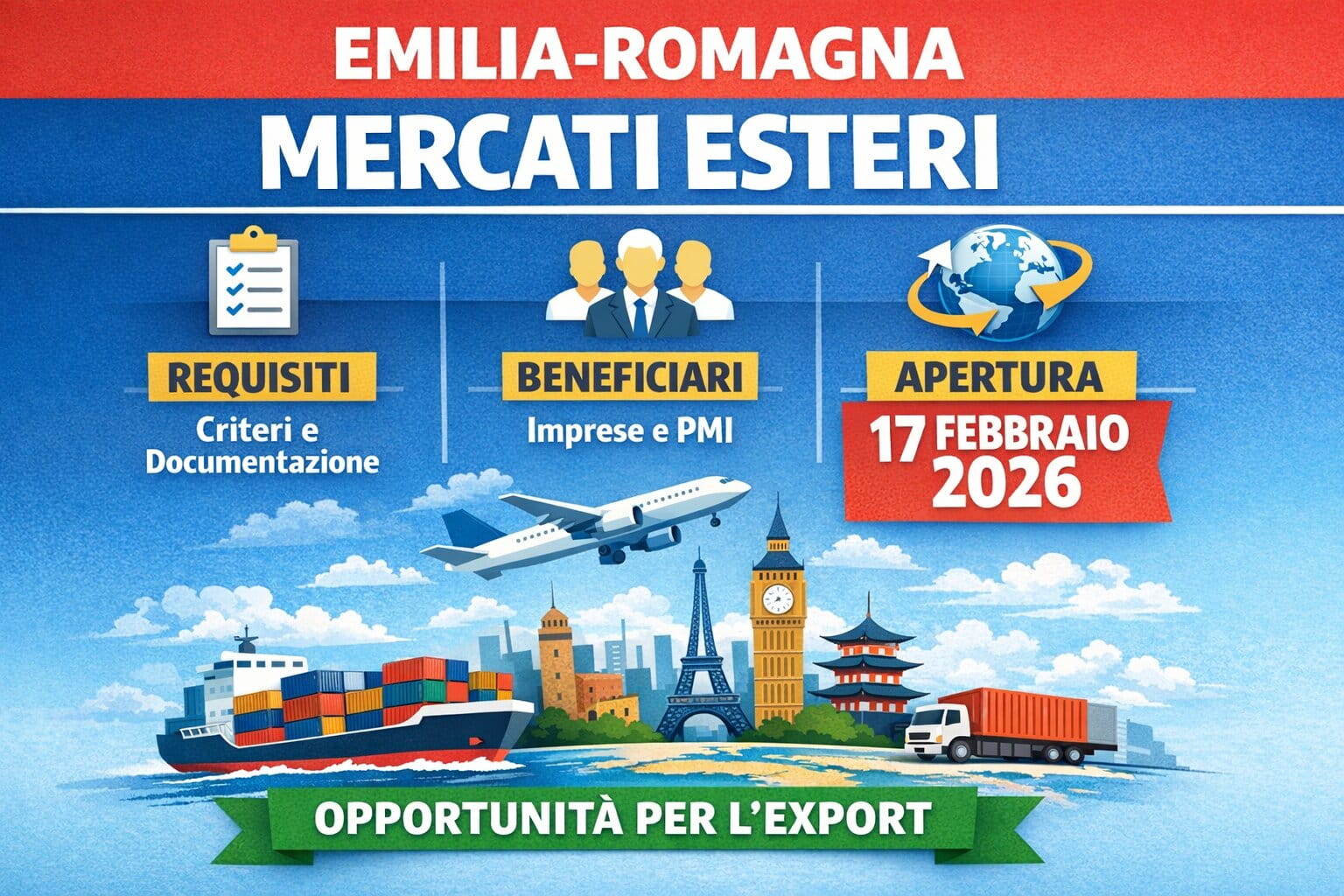 contributi Emilia-Romagna internazionalizzazione 2026